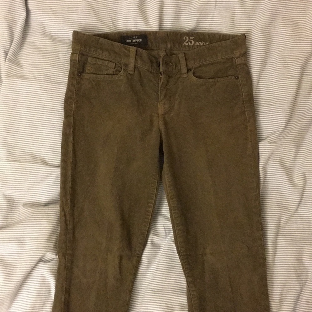 J Crew toothpick ankle corduroy